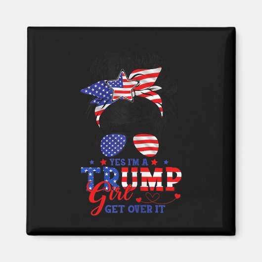 Yesイムトランプ女の子Itを乗り越えてサポートトランプ女の子M マグネット (正面)