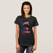 Yesイムトランプ女の子Itを乗り越えてサポートトランプ女の子M Tシャツ (正面フル)