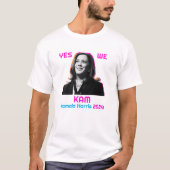 Yesウィカムカマラハリス2024 Tシャツ (正面)