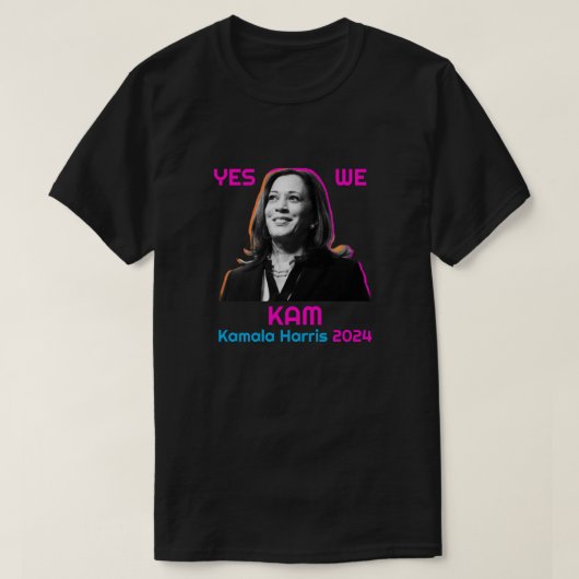 Yesウィカムカマラハリス2024 Tシャツ (デザイン正面)