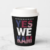 Yesウカムことわざ引用文 紙コップ (正面)