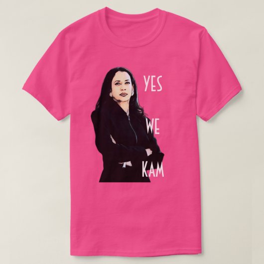 YesウカムカマラハリスTシャツ Tシャツ (デザイン正面)