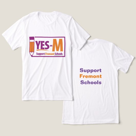 YesオンM トライブレンドTシャツ (デザイン正面&裏面)