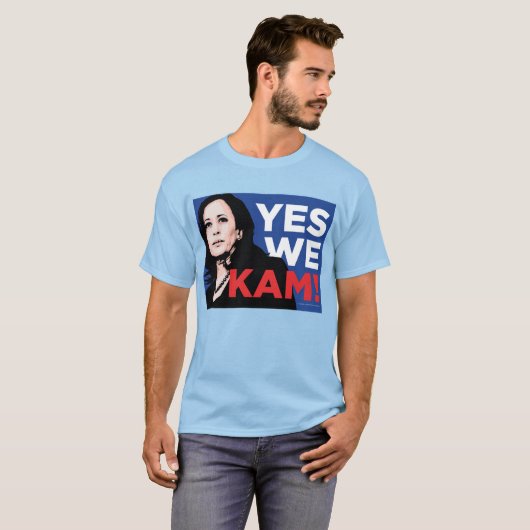 Yesカム！Kamala Harris for President Tシャツ (正面フル)