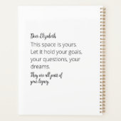 Yesガールユーキャン – フェミニストやる気を起こさせる プランナー手帳 (裏面)