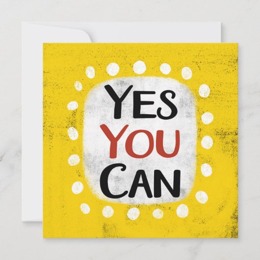 Yesグリーティングカード カード (正面)