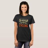 Yesサイクリングの退職計画がある Tシャツ (正面フル)