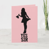 YESサー誕生日フランスのメイドカード カード (正面)