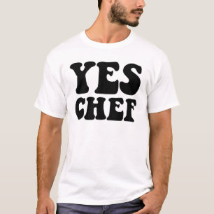 Yesシェフおもしろいレストランキッチン料理Yesシェフ Tシャツ