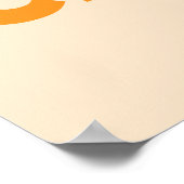 Yesシェフオレンジアートプリント ポスター (角)