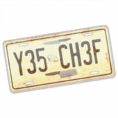 YESシェフカッコいい風化文字引用文 シール (正面)