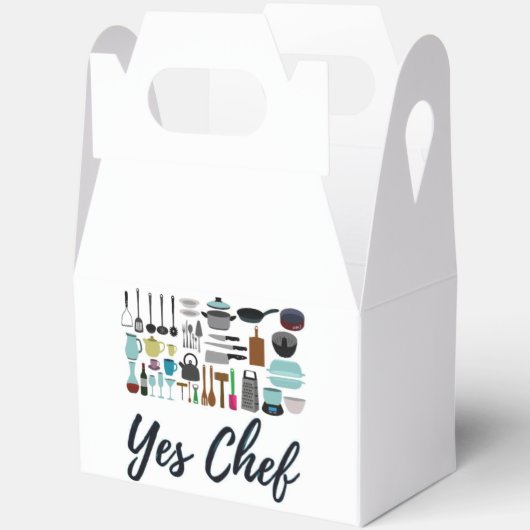 Yesシェフ持ち帰りギフトお願いボックス フェイバーボックス (見開き)