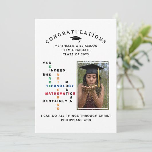 yesスタイリッシュSHEはおめでとうSTEM大学院 案内状 (スタンド正面)