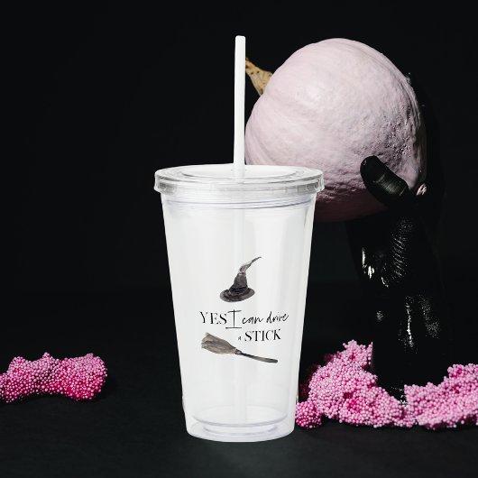 Yesスティックおもしろい |ハッピーハローウィン アクリルタンブラー