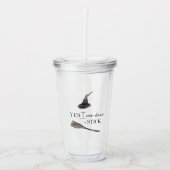 Yesスティックおもしろい |ハッピーハローウィン アクリルタンブラー (正面)