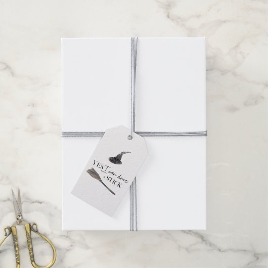 Yesスティックおもしろい |ハッピーハローウィン ギフトタグ (より糸付き)