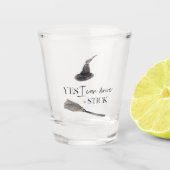 Yesスティックおもしろい |ハッピーハローウィン ショットグラス (正面)