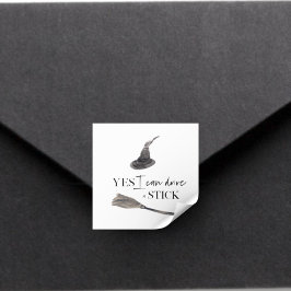 Yesスティックおもしろい |ハッピーハローウィン スクエアシール