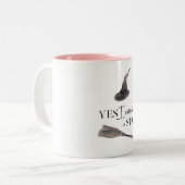 Yesスティックおもしろい |ハッピーハローウィン ツートーンマグカップ (正面左)