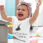 Yesスティックおもしろい |ハッピーハローウィン ベビーボディスーツ