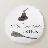 Yesスティックおもしろい |ハッピーハローウィン ラウンドクッション (正面)