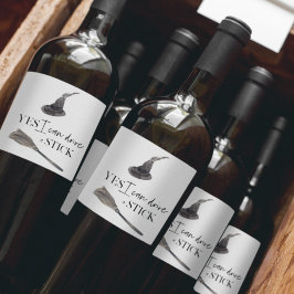 Yesスティックおもしろい |ハッピーハローウィン ワインラベル