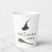 Yesスティックおもしろい |ハッピーハローウィン 紙コップ (裏面)