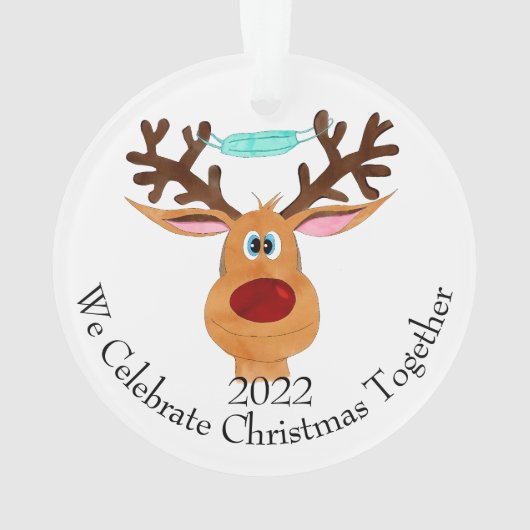 Yesディアルドルフ顔仮面トナカイオーナメント オーナメント (裏面)