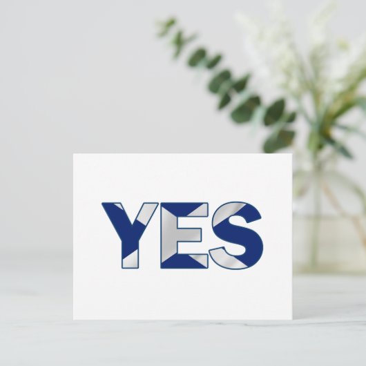 Yesデザイン ポストカード (スタンド正面)