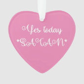 Yesトゥデイサタンおもしろいサタン オーナメント (正面)