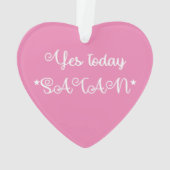 Yesトゥデイサタンおもしろいサタン オーナメント (裏面)