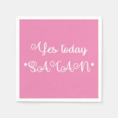 Yesトゥデイサタンカクテルナプキン スタンダードカクテルナプキン (正面)