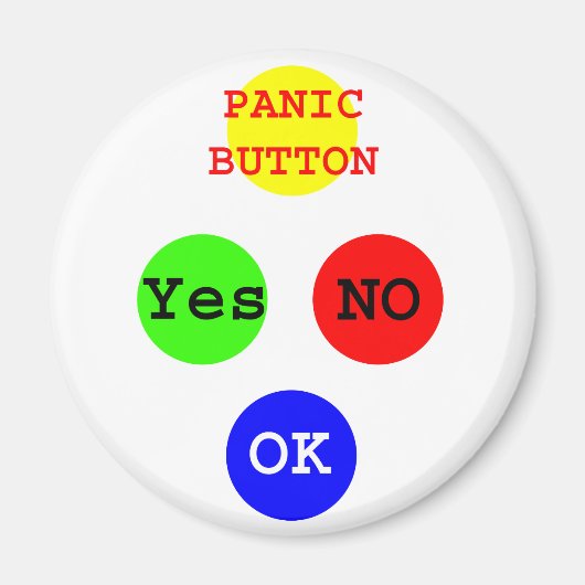 Yesノーボタンズザズルギフト マグネット (正面)