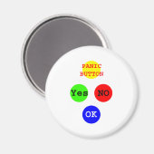 Yesノーボタンズザズルギフト マグネット (正面/裏面)