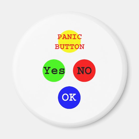 Yesノーボタンズザズルギフト マグネット (正面)