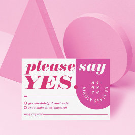 yesピンクモダンマはっきりしたゼンタレトロアーチ 出欠カード