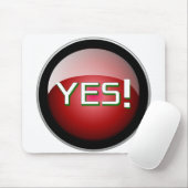 YESボタンマウスパクリックッド – 自信付き マウスパッド (マウス)