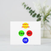 Yesボタン無し博物館のZazzleのギフト ポストカード (スタンド正面)