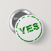 Yesボタン 缶バッジ (正面&裏面)