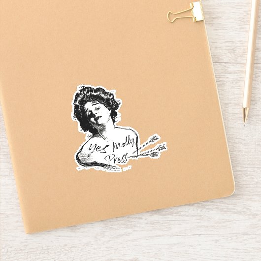 Yesモリーのロゴシール シール (ノートブック)