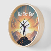 Yesユーやる気を起こさせるサンライズウォールクロック 壁時計 (傾斜)