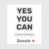 Yesユーシンプルはブラックカラー |かわいいノートパソコン シール (シート)