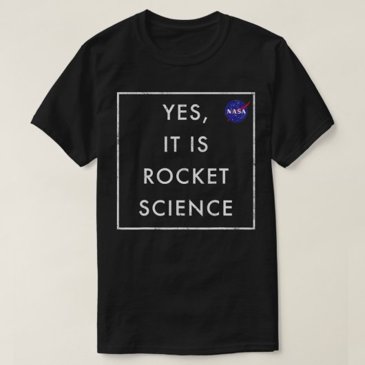 Yesロケット科学 Tシャツ (デザイン正面)