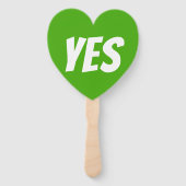 Yes両側グリーンクイズゲーム看板 ハンドファン (裏面)