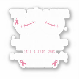 Yes乳がん認識度Piに直面した傷跡だ シール