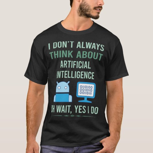 Yes人工知能を実行するAI Tシャツ (正面)