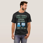 Yes人工知能を実行するAI Tシャツ (正面フル)