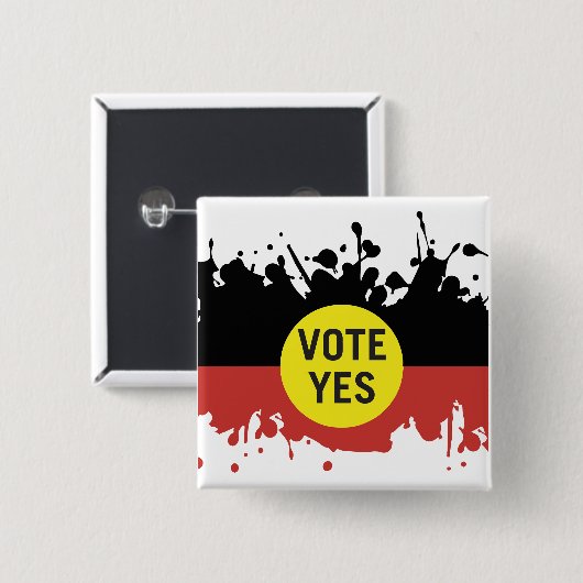 yes先住民の声を議会に投票 缶バッジ (正面&裏面)