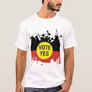 yes先住民の声を議会に投票 tシャツ