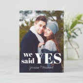 yes写真婚約 招待状 (スタンド正面)